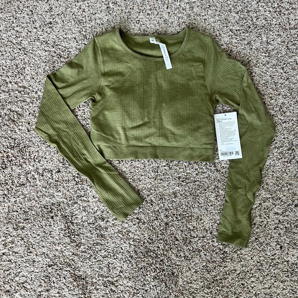 *SOLD* NWT Lululemon EBB to Street Long Sleeve SZ 8